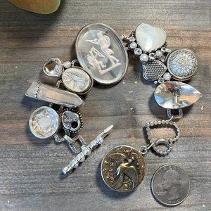 Mars & Valentine - Unique Vintage Inspired Antiqued Charm Bracelet